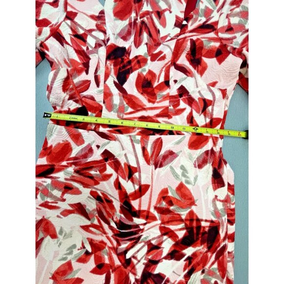 Maggy London Women's Draped MIDI Sheath Dress Size 4 - Picture 13 of 16